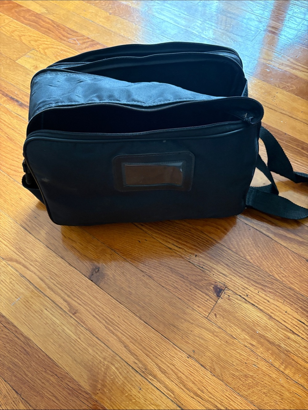 Men's Black Crossbody Organizer Bag
